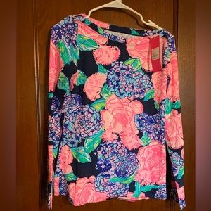 Lilly Pulitzer Aleah Top in Hey Hey Bouquet